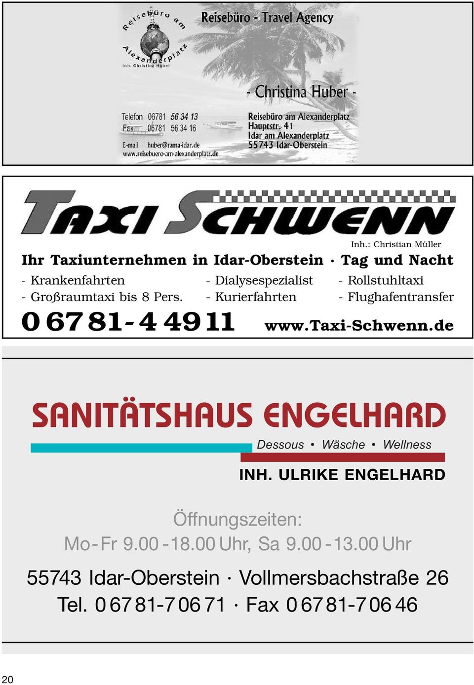 Rollstuhltaxi - Großraumtaxi bis 8 Pers. - Kurierfahrten - Flughafentransfer 06781-44911 www.taxi-schwenn.