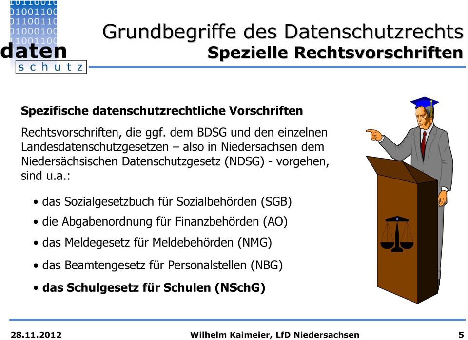 vorgehen, sind u.a.