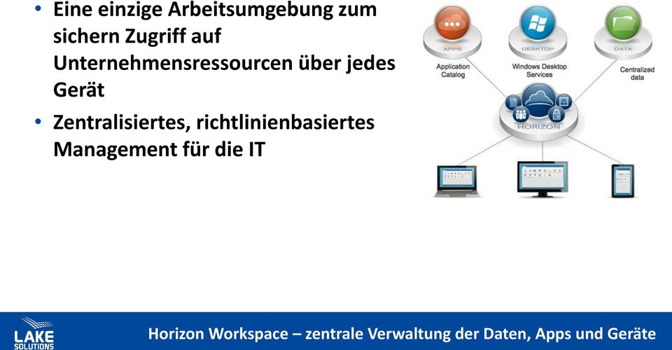 Zentralisiertes, richtlinienbasiertes Management für