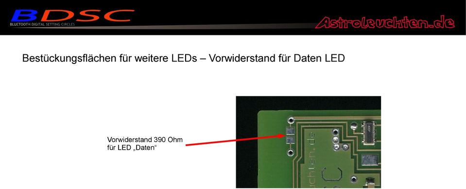 Vorwiderstand für Daten