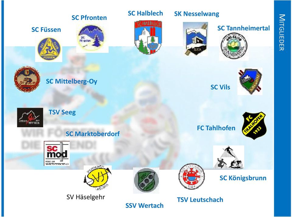 Vils TSV Seeg SC Marktoberdorf FC Tahlhofen SC