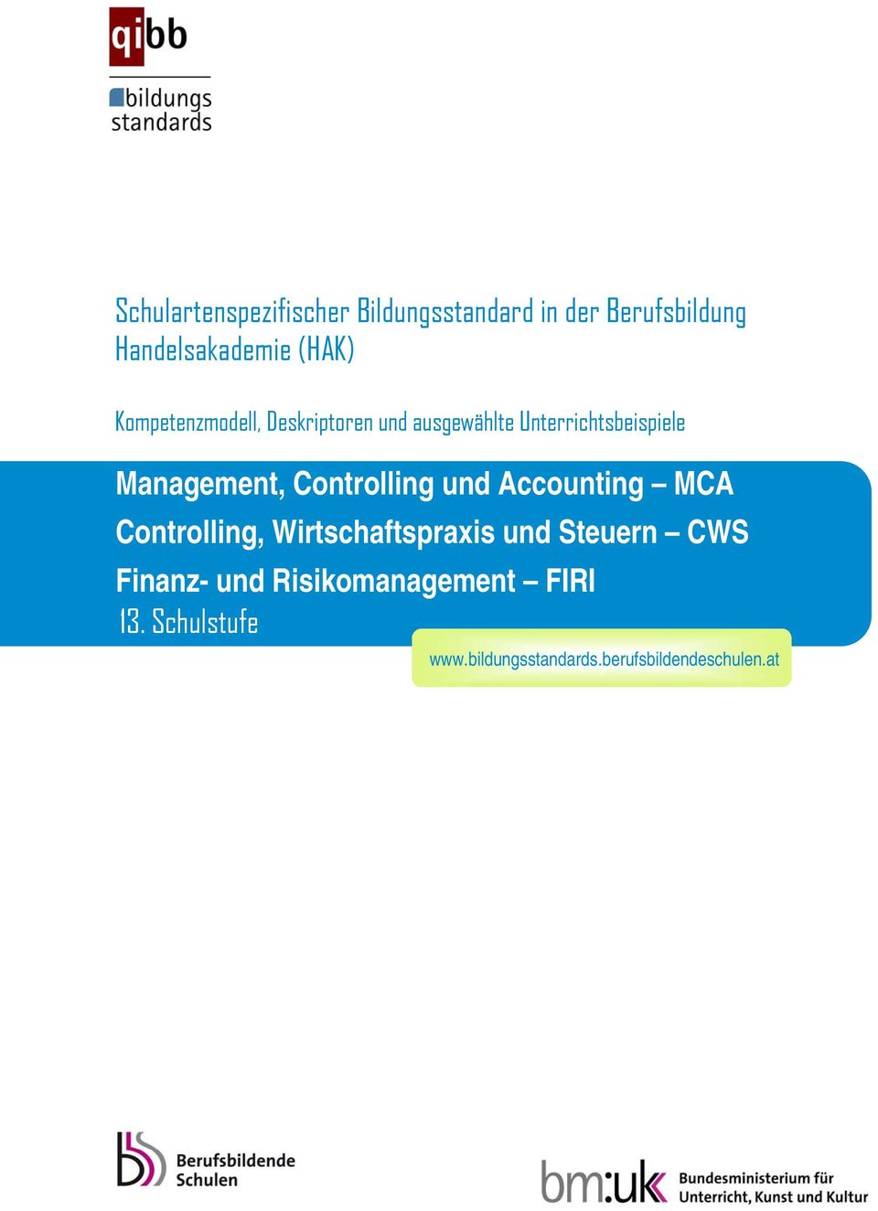 Controlling und Accounting MCA Controlling, Wirtschaftspraxis und Steuern CWS