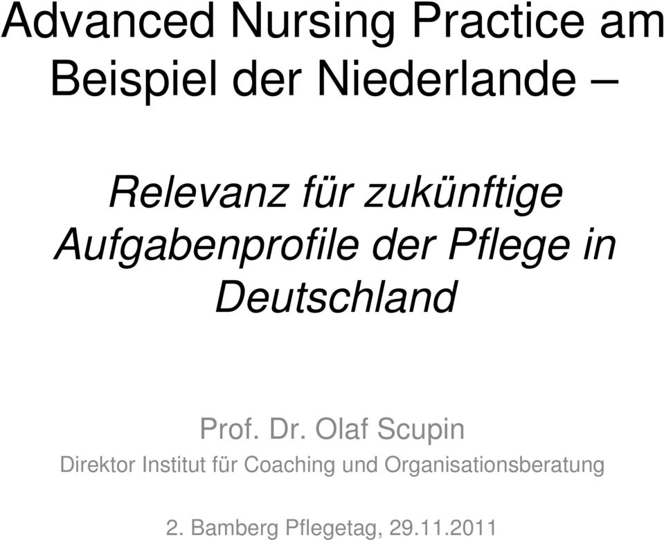 Deutschland Prof. Dr.