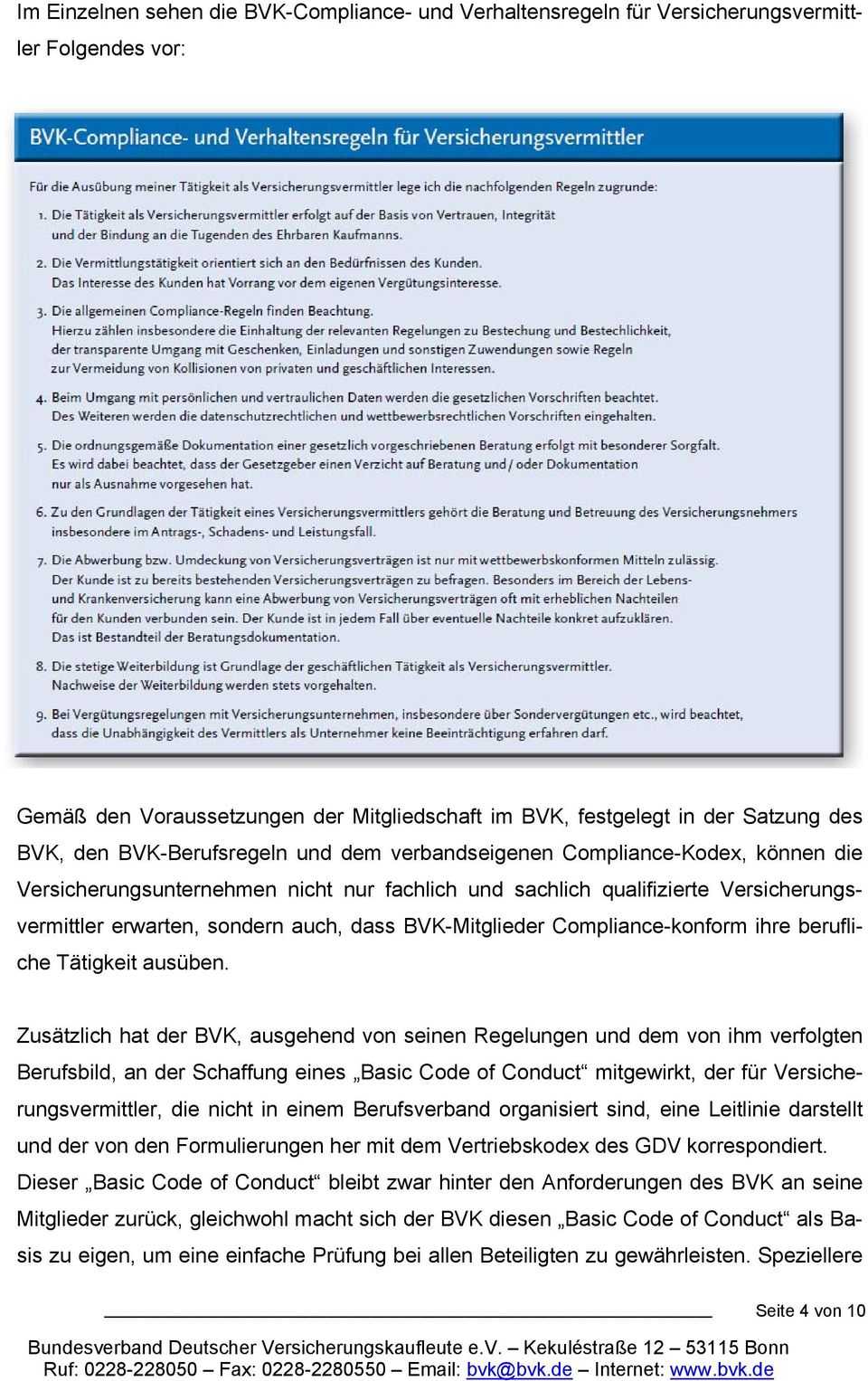 BVK-Mitglieder Compliance-konform ihre berufliche Tätigkeit ausüben.
