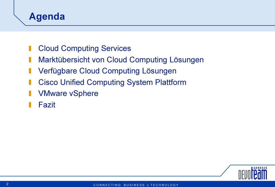 Verfügbare Cloud Computing Lösungen!