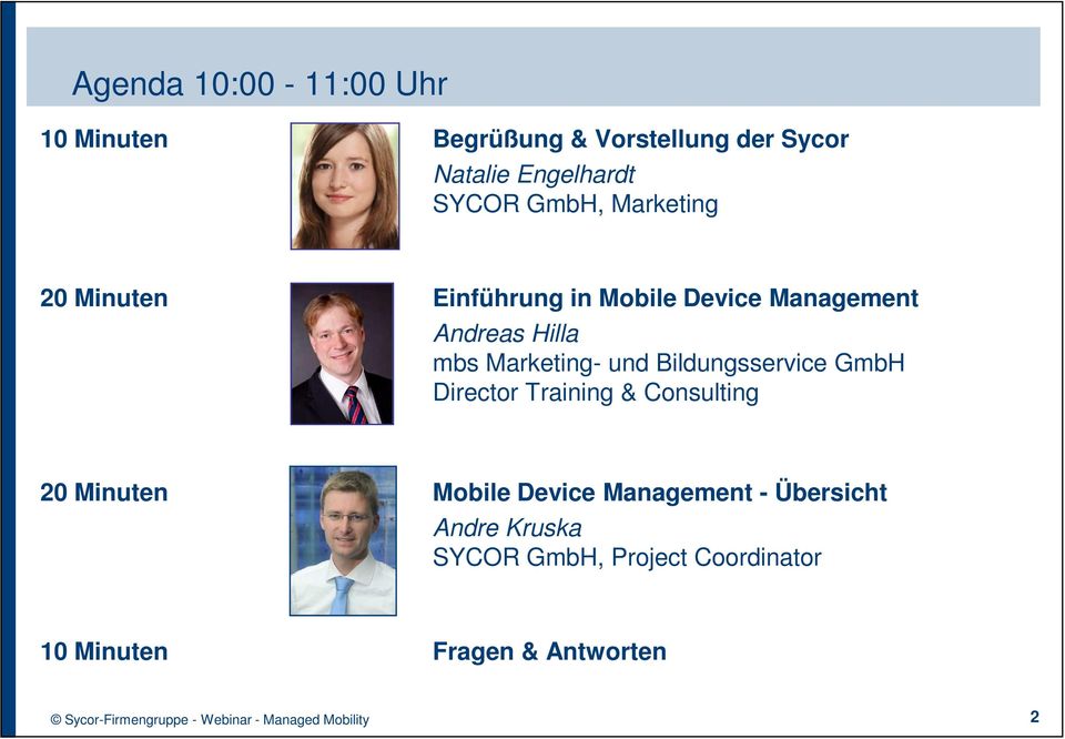 Marketing- und Bildungsservice GmbH Director Training & Consulting 20 Minuten Mobile Device