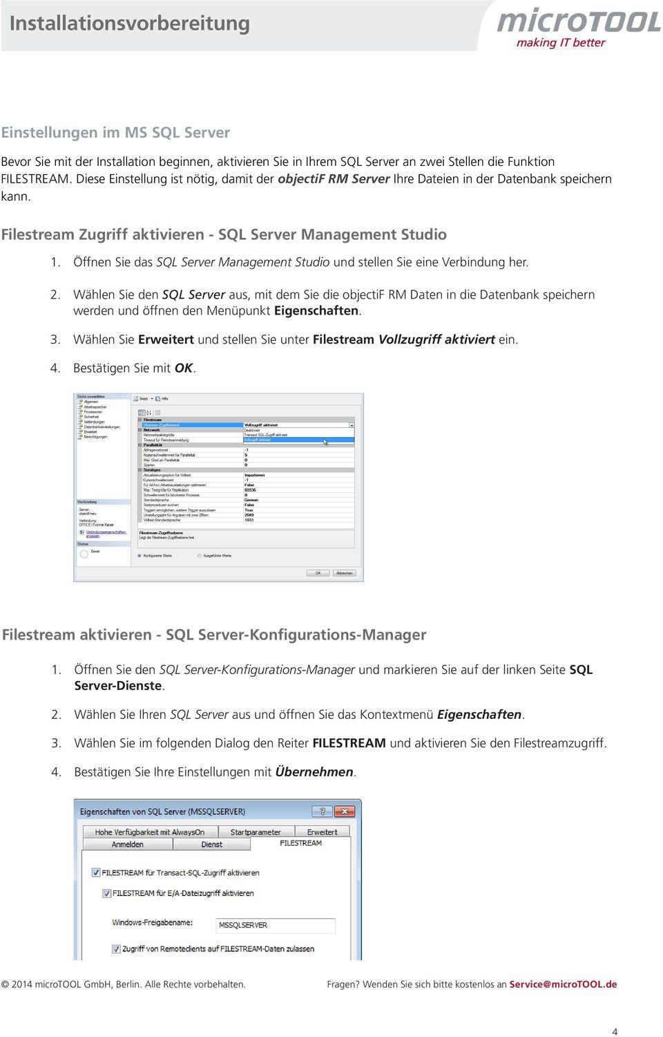 Öffnen Sie das SQL Server Management Studio und stellen Sie eine Verbindung her. 2.