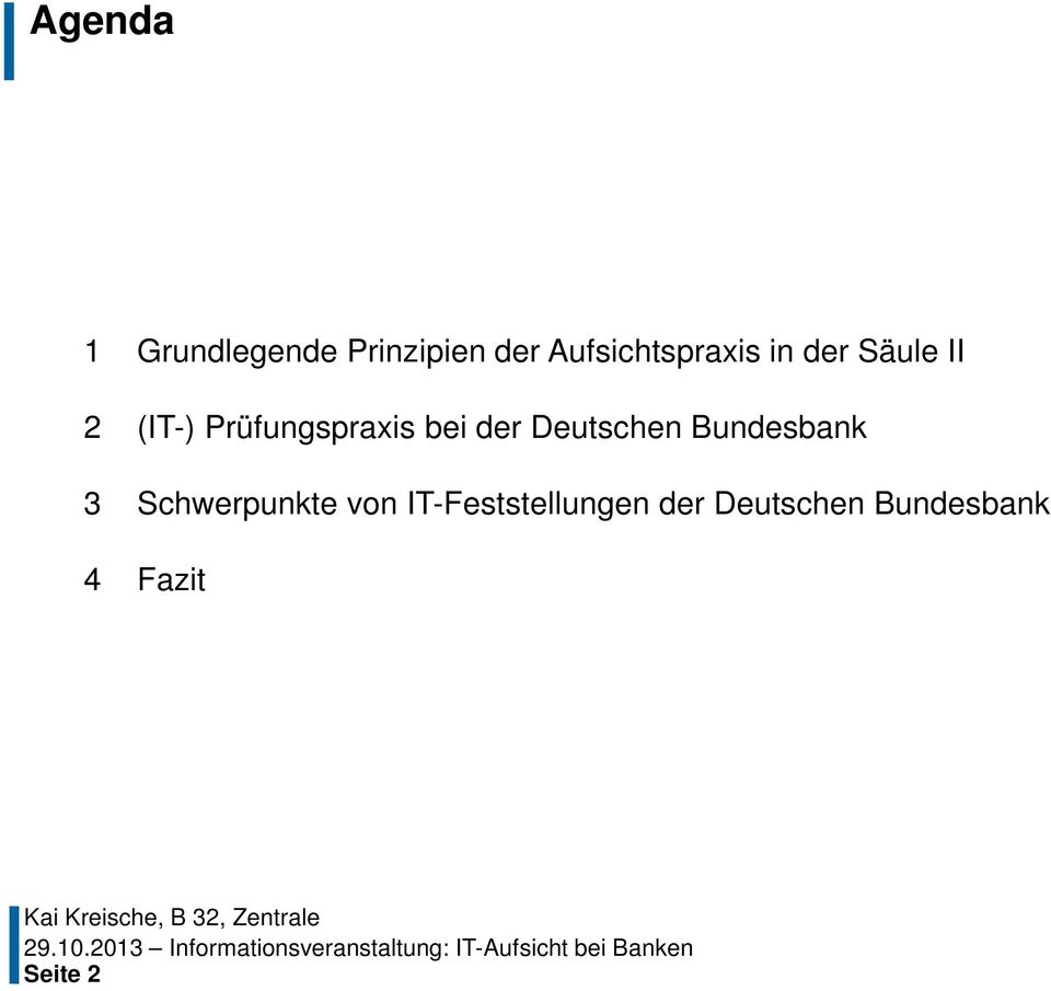 Prüfungspraxis bei der Deutschen Bundesbank 3