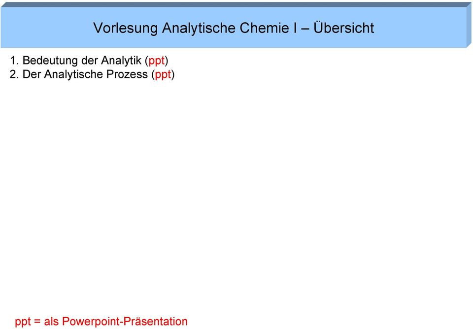 Bedeutung der Analytik (ppt) 2.