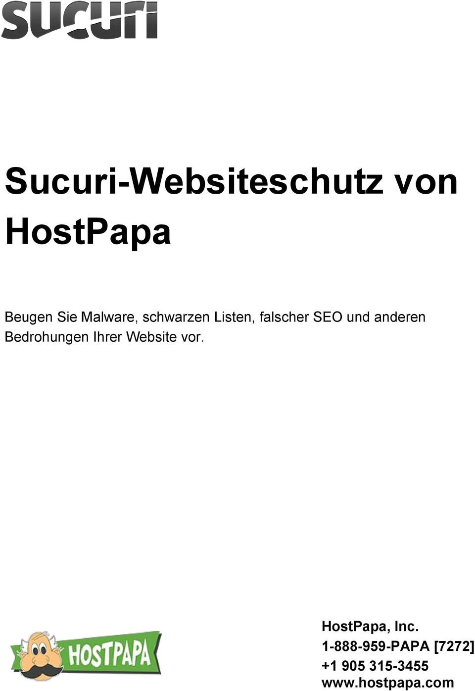 anderen Bedrohungen Ihrer Website vor.