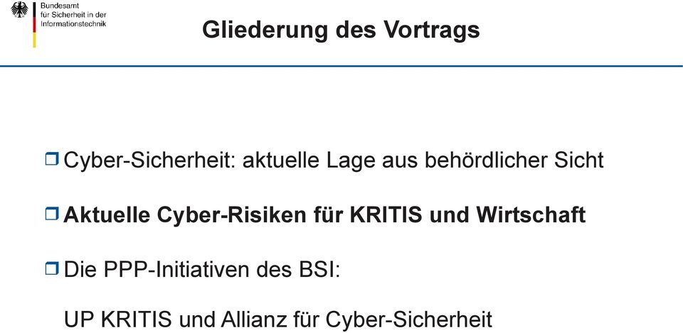 Cyber-Risiken für KRITIS und Wirtschaft