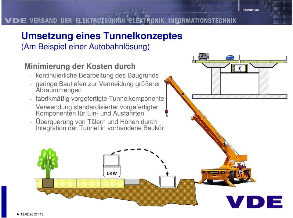 fabrikmäßig vorgefertigte Tunnelkomponenten - Verwendung standardisierter vorgefertigter Komponenten für