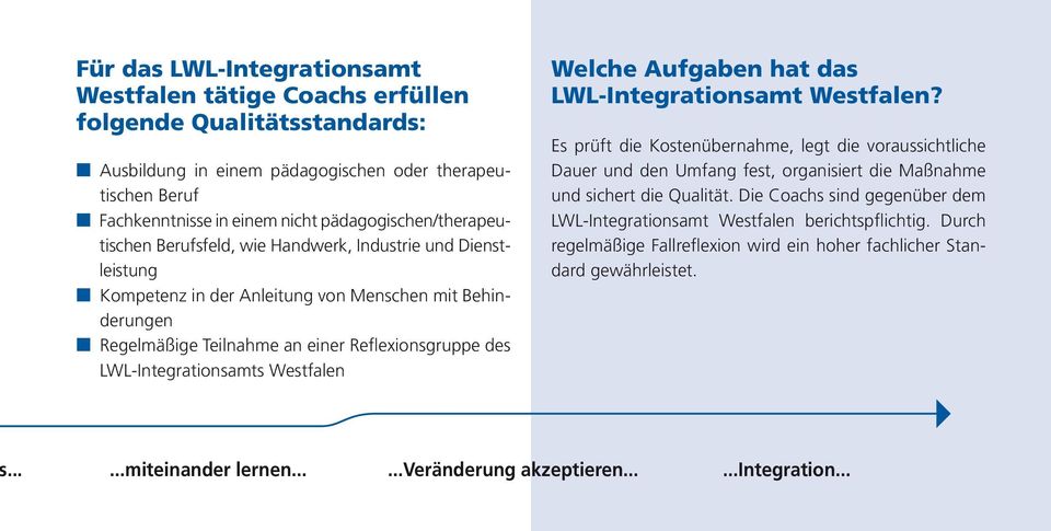 LWL-Integrationsamts Westfalen Welche Aufgaben hat das LWL-Integrationsamt Westfalen?