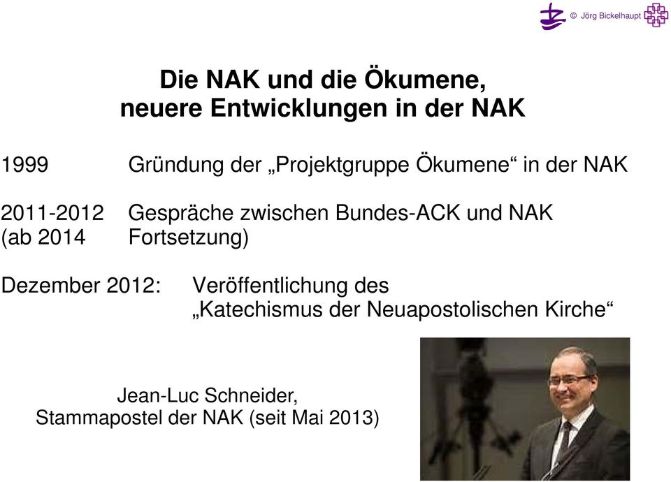 Bundes-ACK und NAK (ab 2014 Fortsetzung) Dezember 2012: Veröffentlichung des