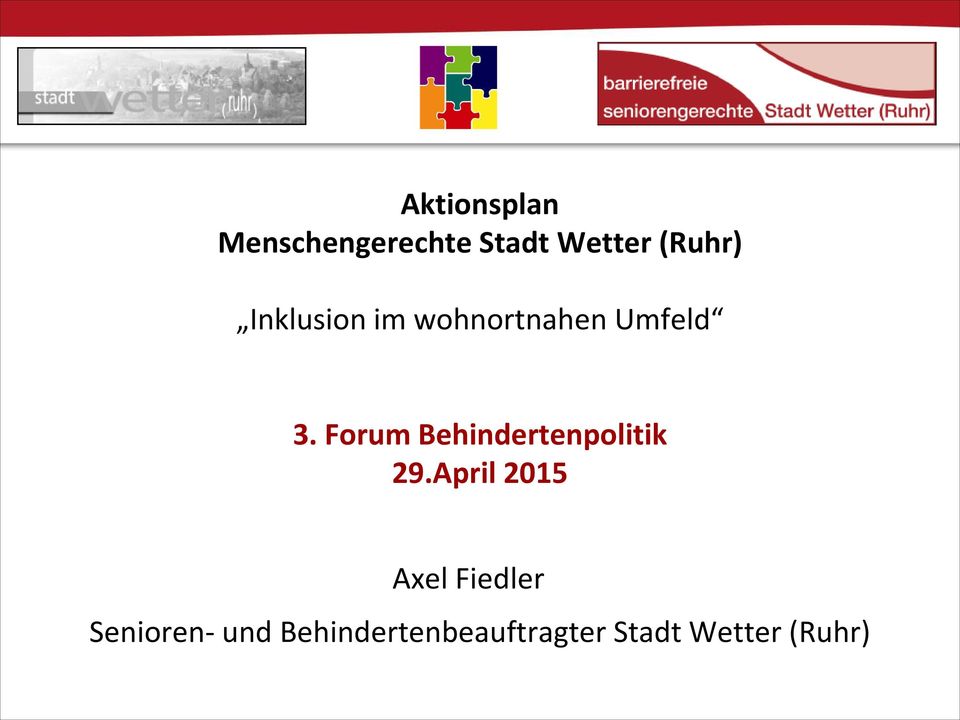 Forum Behindertenpolitik 29.