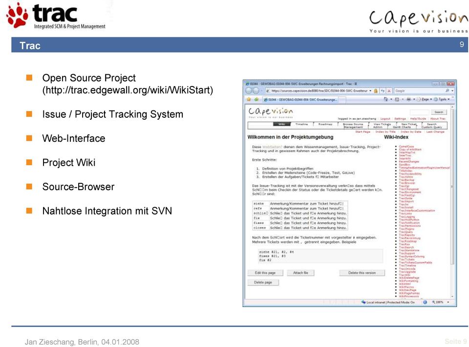 org/wiki/wikistart) Issue / Project Tracking