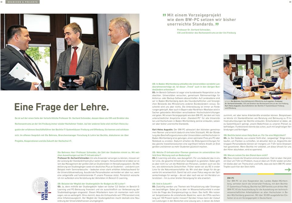 Gerhard Schneider, dessen Ideen als CIO und Direktor des Rechenzentrums an der Uni Freiburg immer wieder Nachahmer finden.