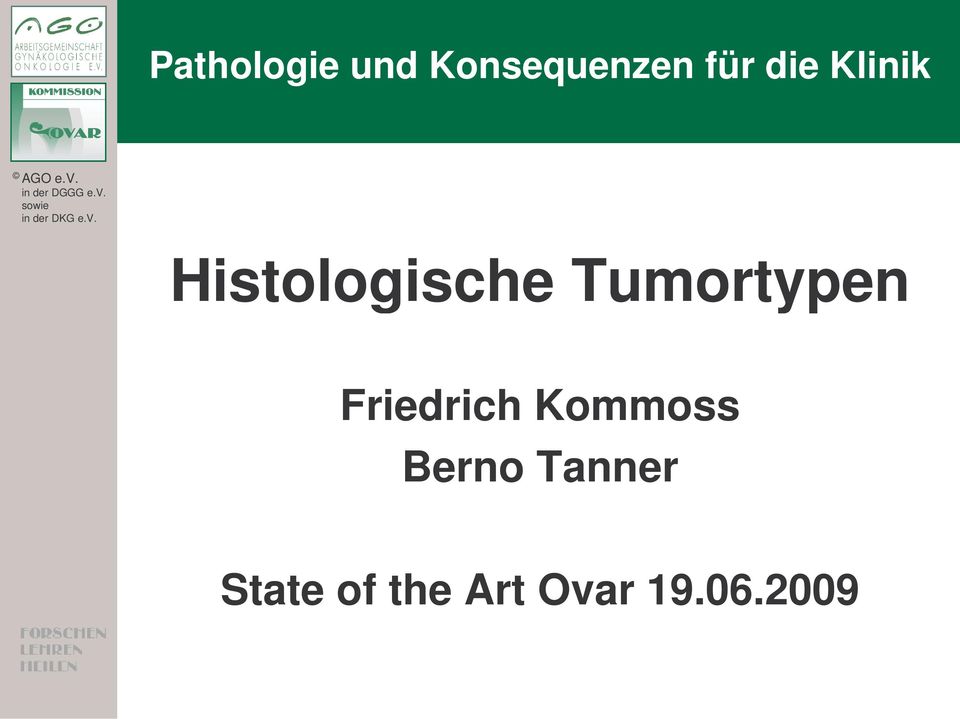 Tumortypen Friedrich Kommoss