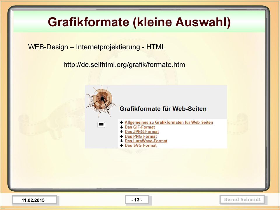 Internetprojektierung - HTML