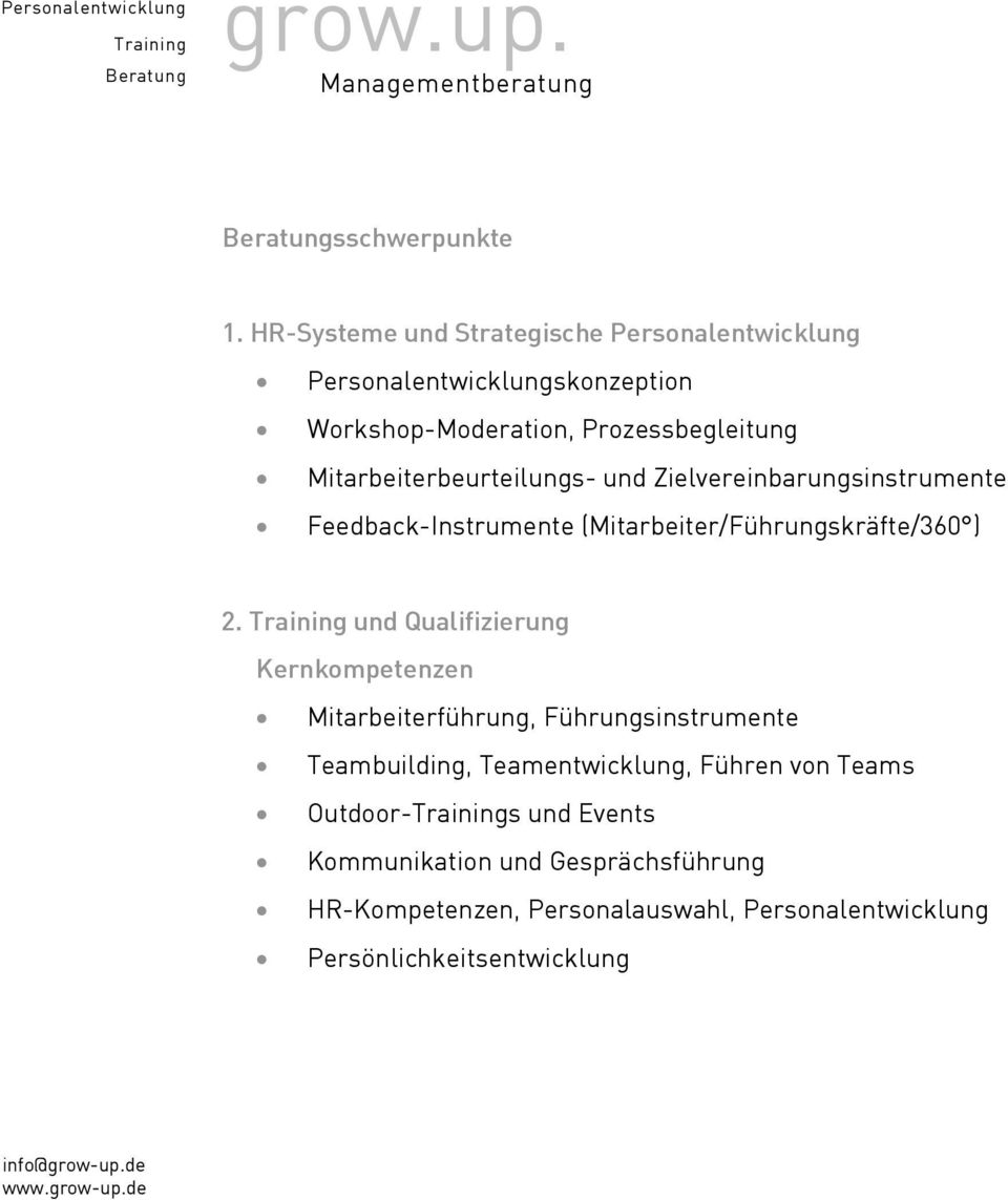 Mitarbeiterbeurteilungs- und Zielvereinbarungsinstrumente Feedback-Instrumente (Mitarbeiter/Führungskräfte/360 ) 2.