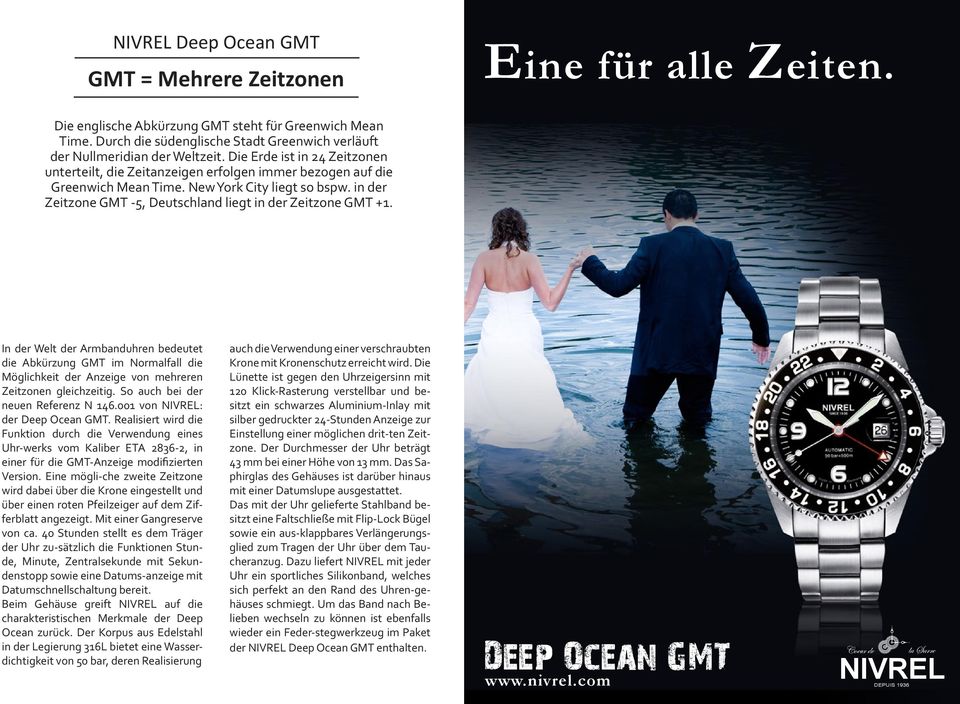 in der Zeitzone GMT -5, Deutschland liegt in der Zeitzone GMT +1. In der Welt der Armbanduhren bedeutet die Abkürzung GMT im Normalfall die Möglichkeit der Anzeige von mehreren Zeitzonen gleichzeitig.