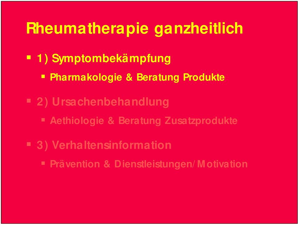 Ursachenbehandlung Aethiologie & Beratung