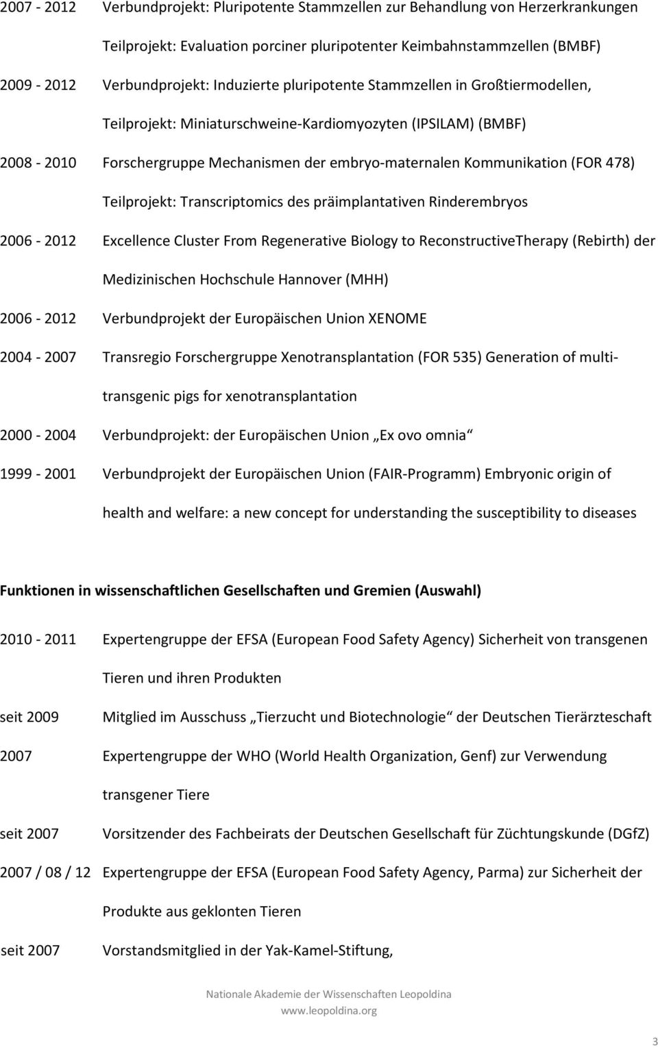 Teilprojekt: Transcriptomics des präimplantativen Rinderembryos 2006-2012 Excellence Cluster From Regenerative Biology to ReconstructiveTherapy (Rebirth) der Medizinischen Hochschule Hannover (MHH)