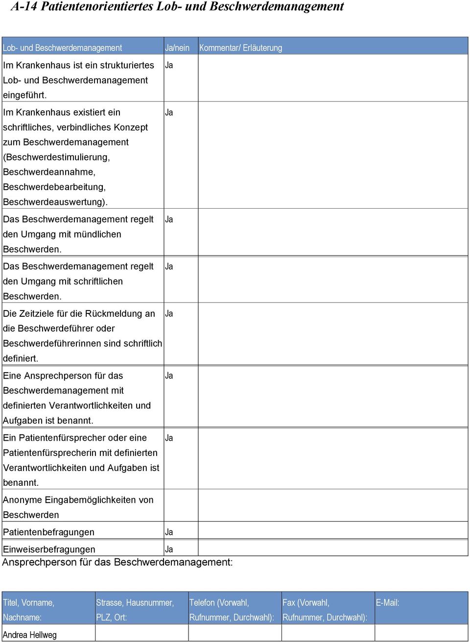 Das Beschwerdemanagement regelt Ja den Umgang mit mündlichen Beschwerden. Das Beschwerdemanagement regelt Ja den Umgang mit schriftlichen Beschwerden.