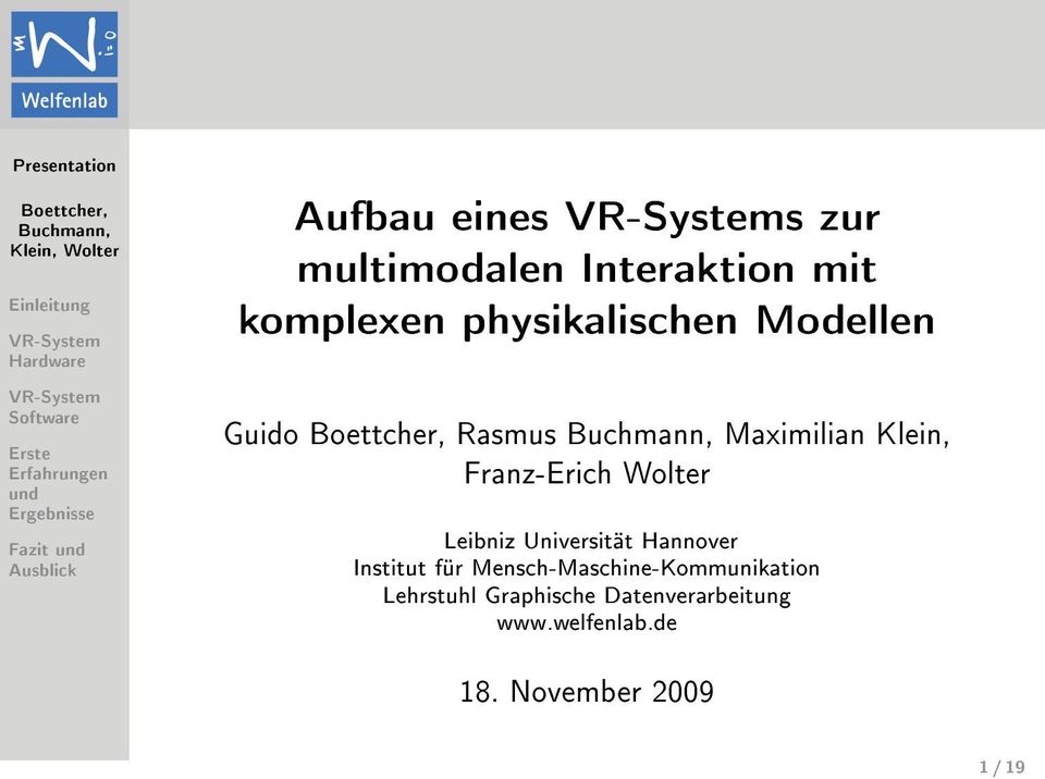 Wolter Leibniz Universität Hannover Institut für