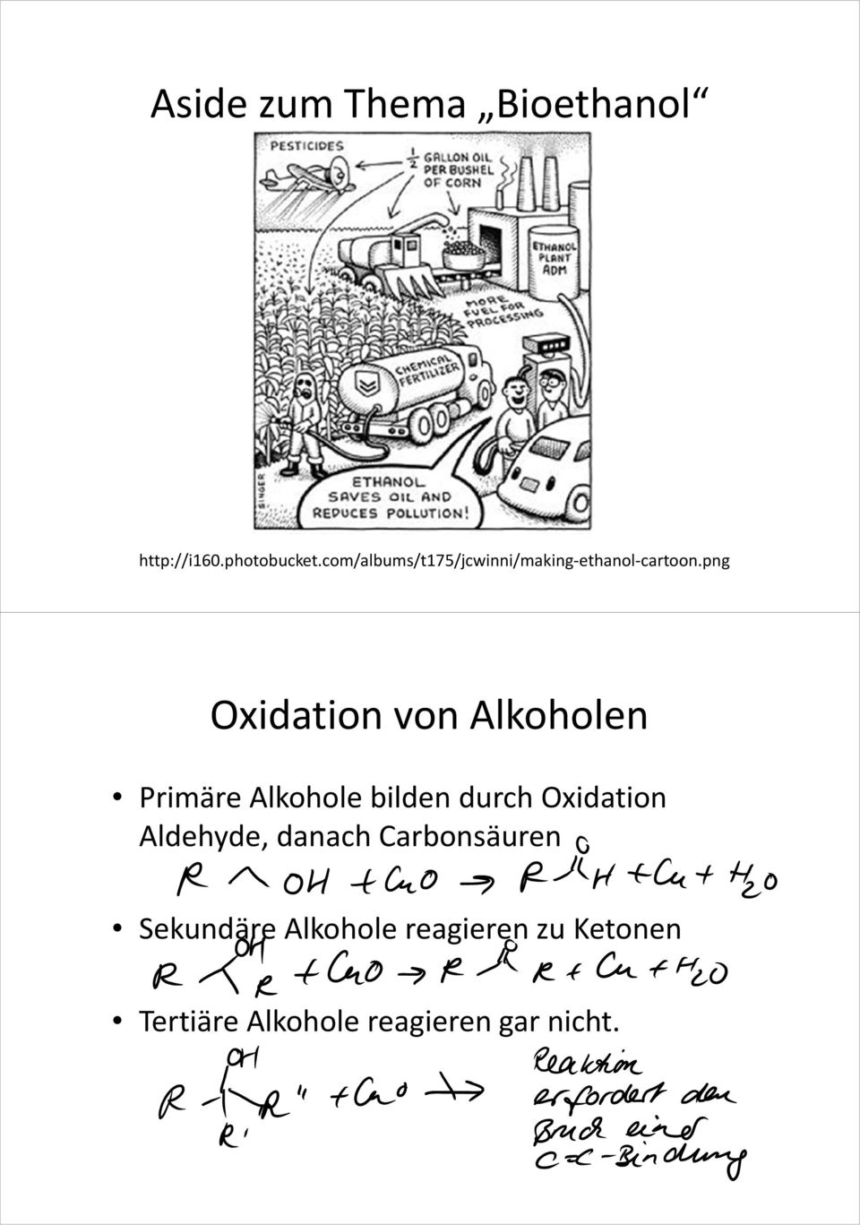 png Oxidation von Alkoholen Primäre Alkohole bilden durch Oxidation