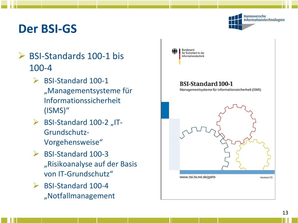 100-2 IT- Grundschutz- Vorgehensweise BSI-Standard 100-3