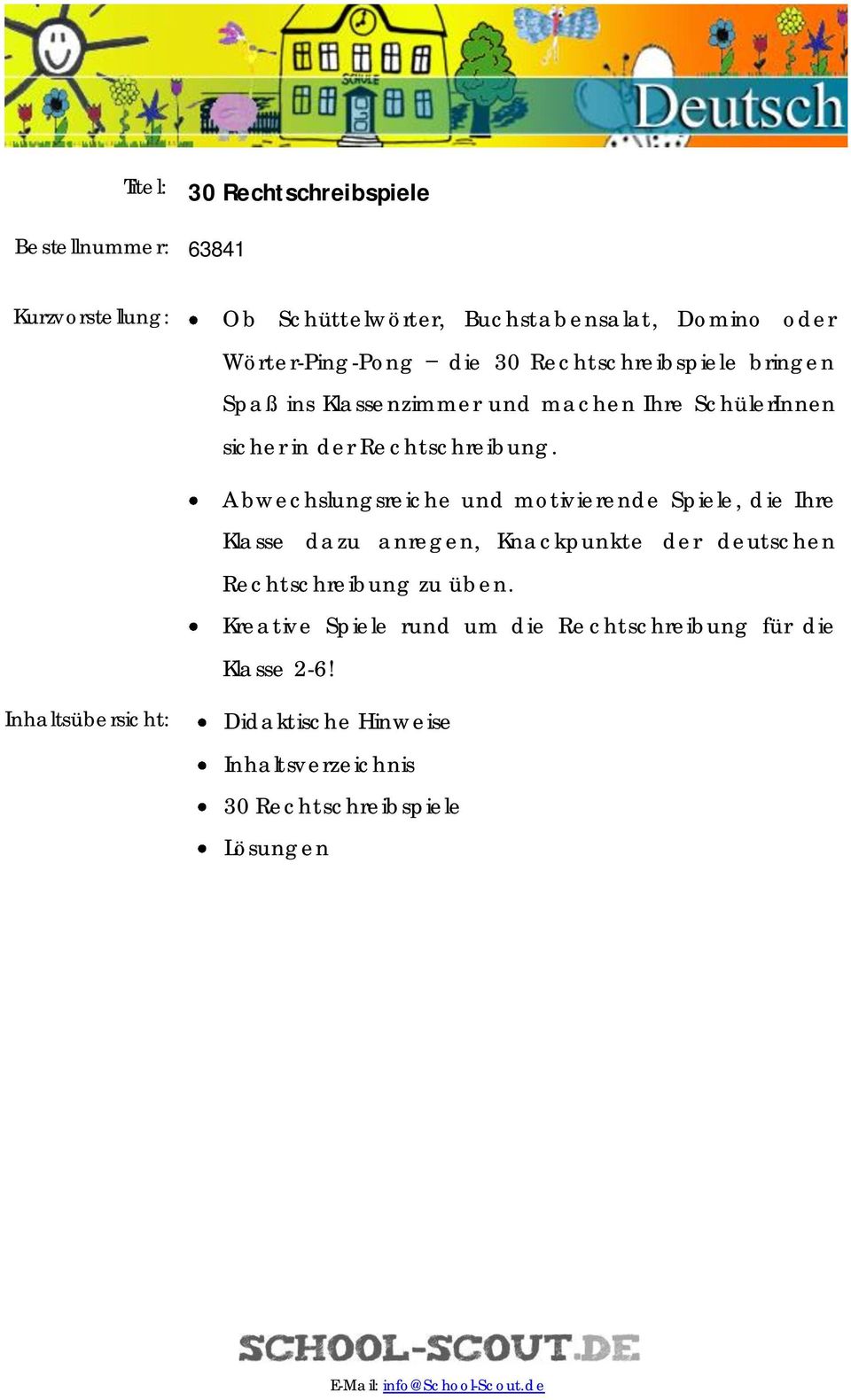 Abwechslungsreiche und motivierende Spiele, die Ihre Klasse dazu anregen, Knackpunkte der deutschen Rechtschreibung zu üben.