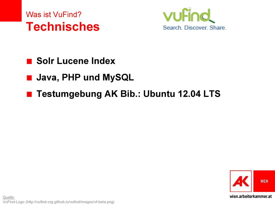 MySQL Testumgebung AK Bib.: Ubuntu 12.