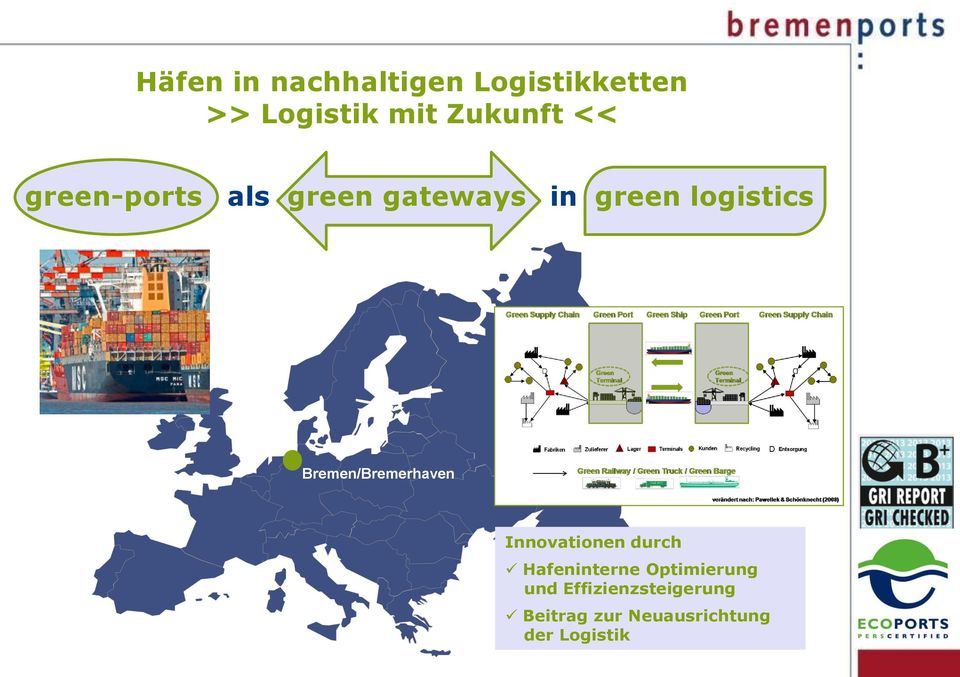 logistics Bremen/Bremerhaven Innovationen durch