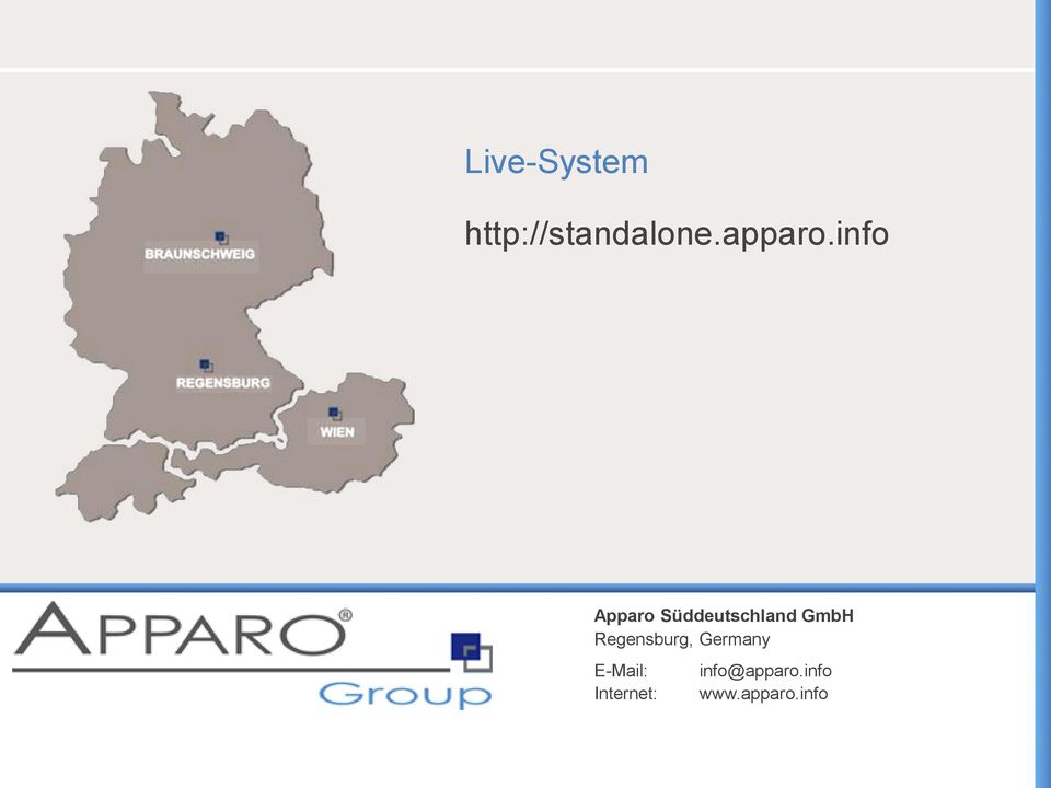 info Apparo Süddeutschland GmbH