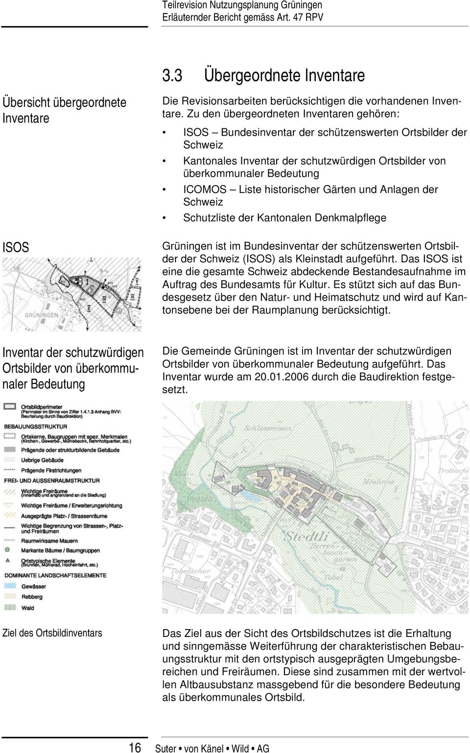 historischer Gärten und Anlagen der Schweiz Schutzliste der Kantonalen Denkmalpflege Grüningen ist im Bundesinventar der schützenswerten Ortsbilder der Schweiz (ISOS) als Kleinstadt aufgeführt.