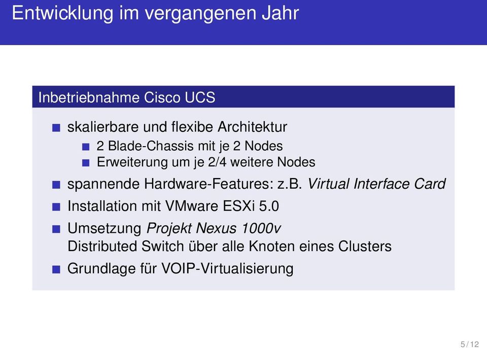 Hardware-Features: z.b. Virtual Interface Card Installation mit VMware ESXi 5.