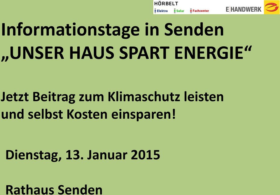 Klimaschutz leisten und selbst Kosten