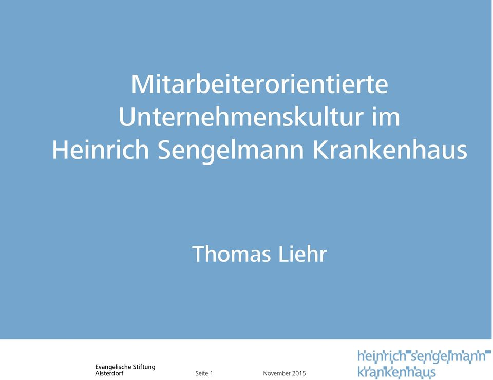 Sengelmann Krankenhaus Thomas