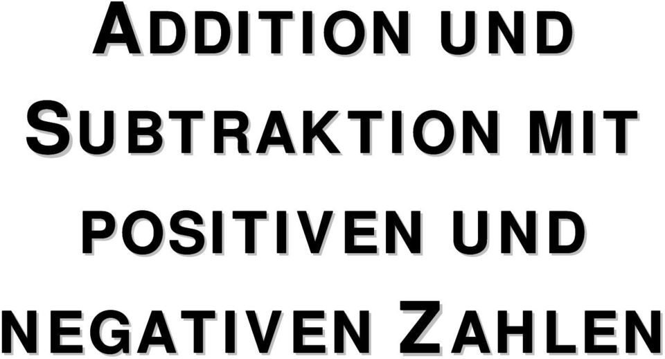 MIT POSITIVEN