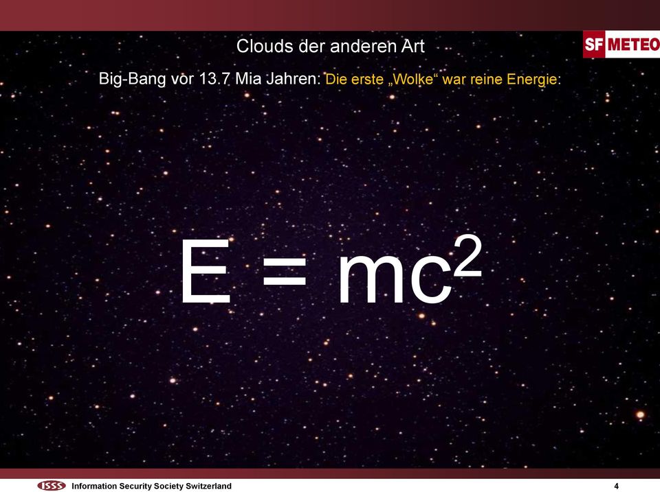 war reine Energie: E = mc 2
