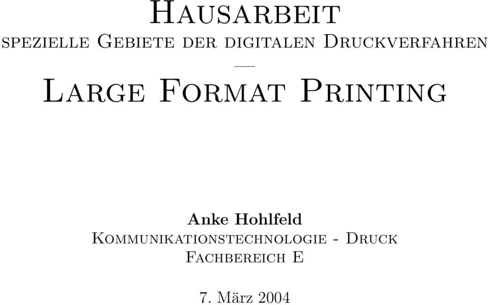 Printing Anke Hohlfeld