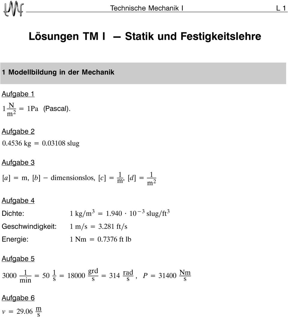 38slug [a] m, [b] dimensionslos, [c] m, [d] m Dichte: kgm 3.