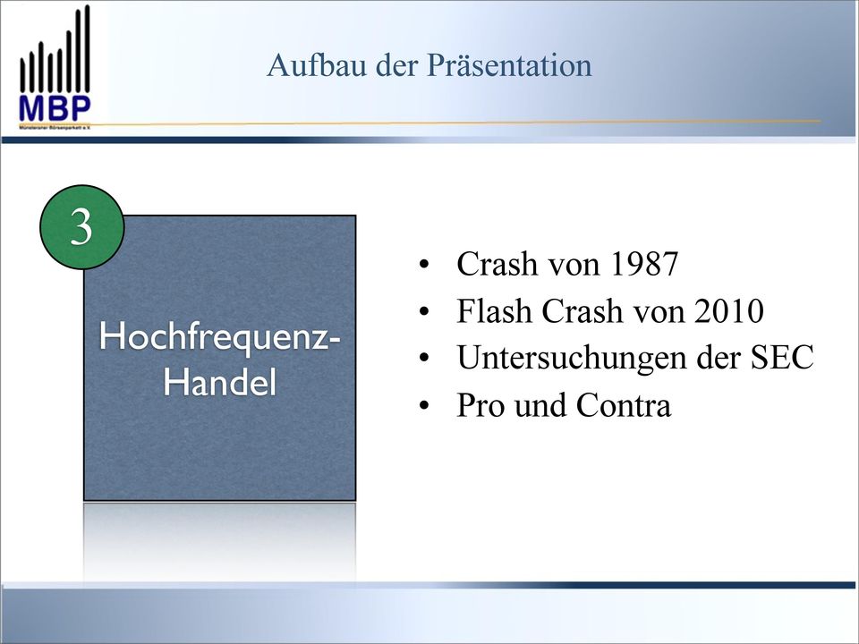 Handel Flash Crash von 2010