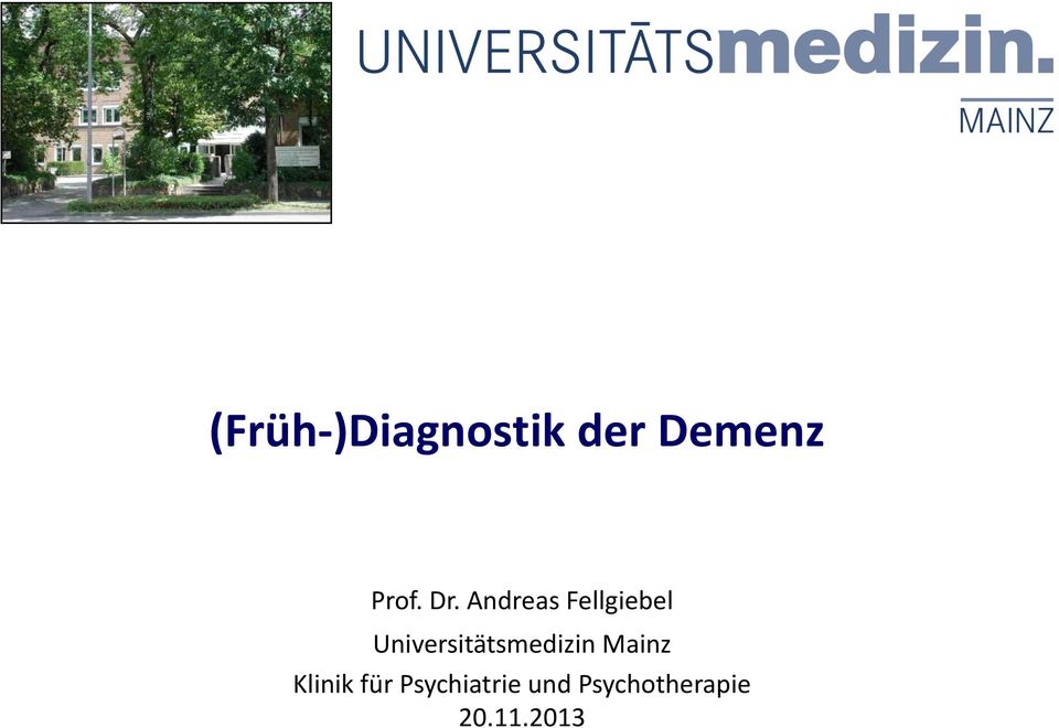 Universitätsmedizin Mainz Klinik