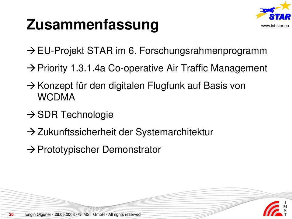 3.1.4a Co-operative Air Traffic Management Konzept für den