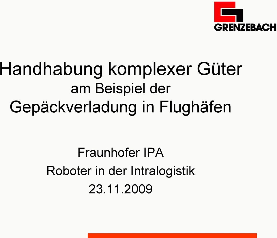 Flughäfen Fraunhofer IPA
