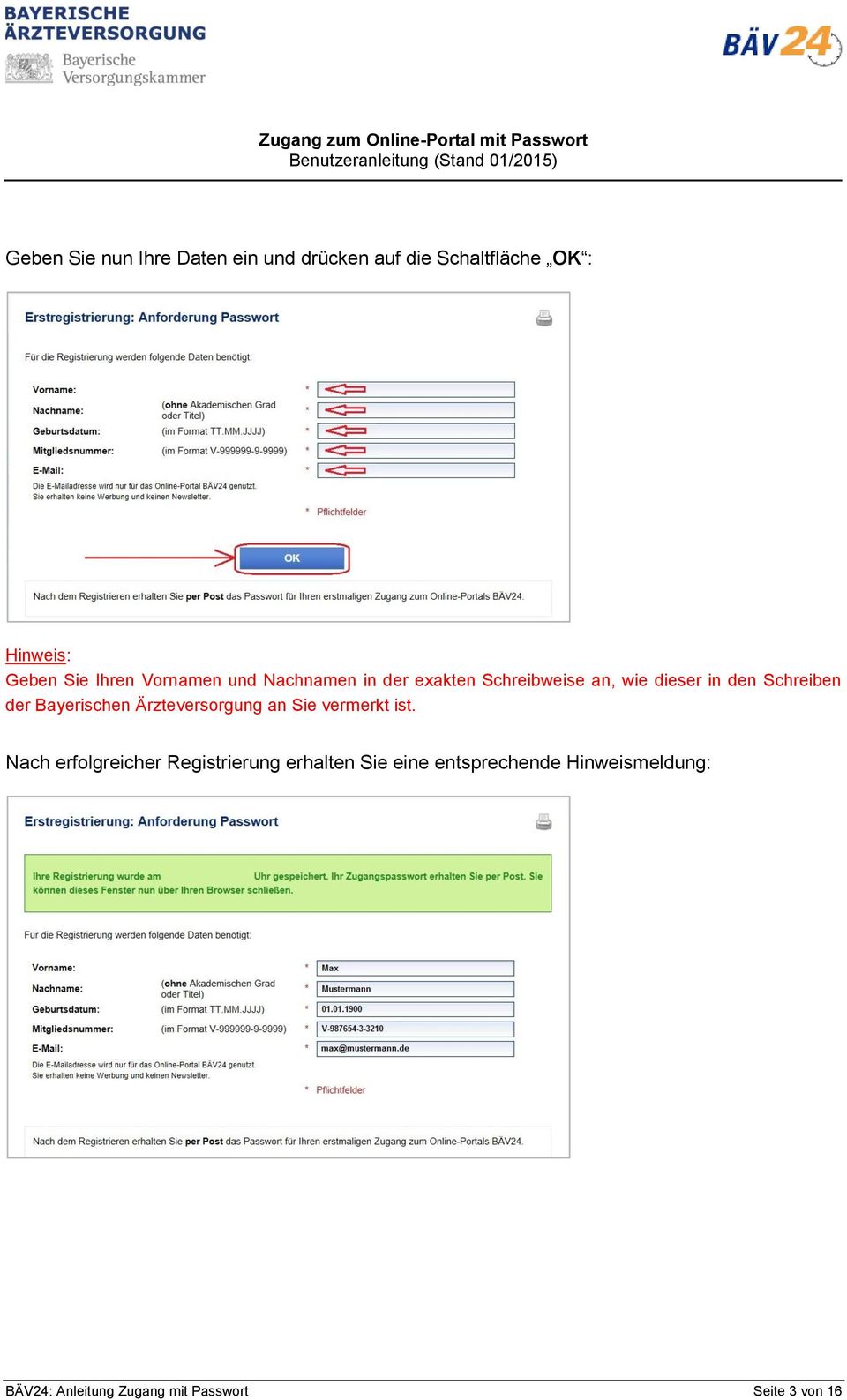 der Bayerischen Ärzteversorgung an Sie vermerkt ist.