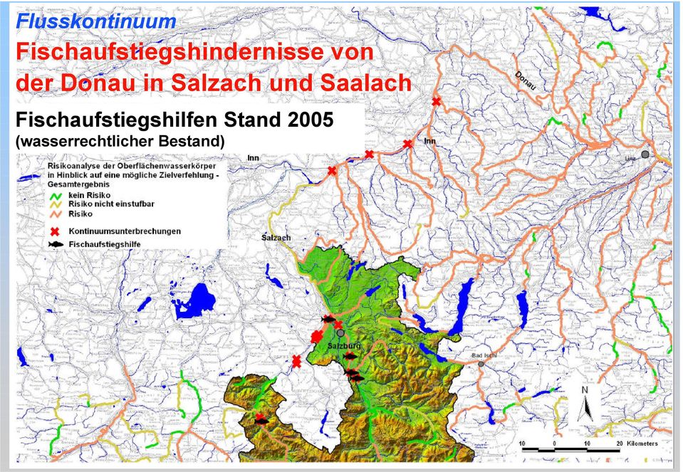 Donau in Salzach und Saalach