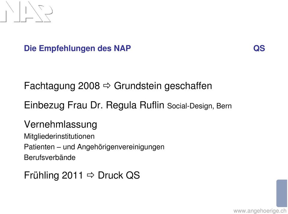 Regula Ruflin Social-Design, Bern Vernehmlassung